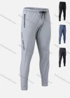 Wholesale Men's Performance Workout Drawstring Slogan Athletic Tights Pants With Zip Pockets LT135# - Liuhuamall