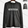 Wholesale Men's Workout Long Sleeve Hooded Slogan Striped Light Drawstring Pullover Hoodie 2089# preview