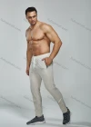 Wholesale Men's Athletic Workout Elastic Waist Drawstring Ankle Length Gym Running Pants Y7138# - Liuhuamall