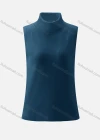 Wholesale Women's Rolled Neck Sleeveless Rib-Knit Top - Liuhuamall