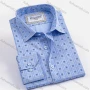 Wholesale Men's Fashion Collared Long Sleeve Button Down Allover Print Shirt preview