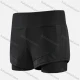 Wholesale Women's Athletic Workout Breathable Quick Dry High Waist Shorts WX22501# Black Clothing Wholesale Market Liuhua
