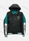 Wholesale Men's Casual Letter Print Striped Long Sleeve Drawstring Zipper Hoodie 52# - Liuhuamall