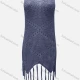 Wholesale Women's Vacation Plain Crochet Hollow Out Tassel Hem Cami Cover Up Dress X89# 515# Clothing Wholesale Market Liuhua
