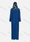 Wholesale Women's Muslim Islamic Modest Splicing Floral Print Abaya Dress With Hijab 2 Pieces Set - Liuhuamall