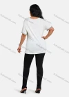 Wholesale Women's Elegant Round Neck Floral Embroidery Short Sleeve T-Shirt - Liuhuamall