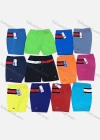 Wholesale Men's Casual Letter Embroidery Colorblock Drawstring Shorts 116# - Liuhuamall