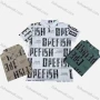 Wholesale Men's Casual 100% Cotton Letter Print Short Sleeve Polo Shirt preview