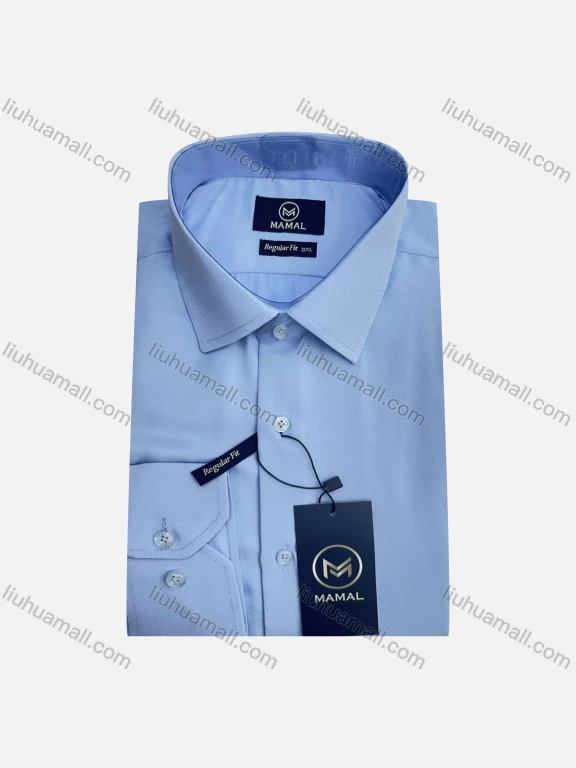 Wholesale Plain Business Wear For Men Classic Pointed Collar Long Sleeved #13
