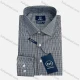 Wholesale Plaid Business Wear For Men Classic Pointed Collar Long Sleeved #133 Dark Gray Clothing Wholesale Market Liuhua