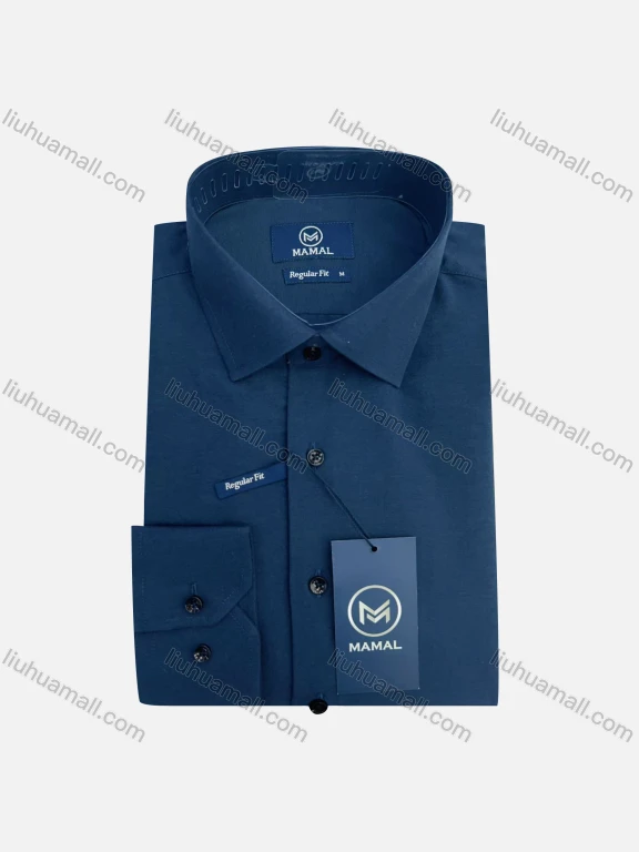 Wholesale Plain Business Shirt For Men Classic Pointed Collar Long Sleeved #23