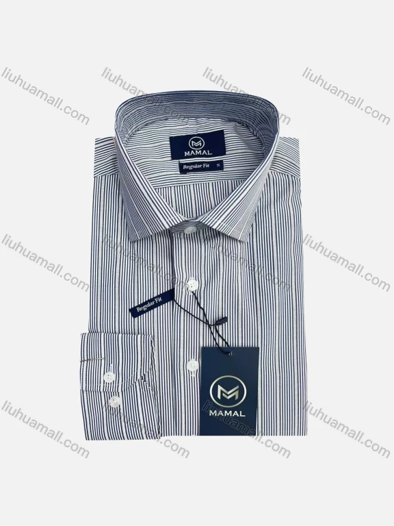 Wholesale Striped Business Shirt For Men Classic Pointed Collar Long Sleeved #25