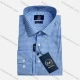 Wholesale Gingham Business Wear For Men Classic Pointed Collar Long Sleeved #35 Blue Clothing Wholesale Market Liuhua