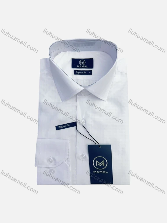 Wholesale Plain Business Wear For Men Classic Pointed Collar Long Sleeved #59B