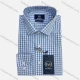 Wholesale Gingham Business Wear For Men Classic Pointed Collar Long Sleeved #66 Blue Clothing Wholesale Market Liuhua