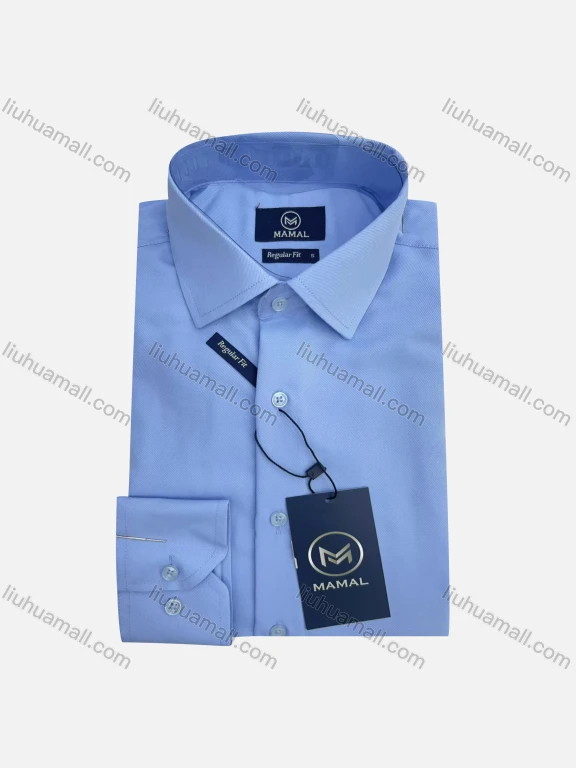 Wholesale Plain Business Wear For Men Classic Pointed Collar Long Sleeved #83