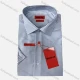 Wholesale Striped Business Wear For Men Classic Pointed Collar Short Sleeved #CT14 Light Blue Clothing Wholesale Market Liuhua