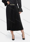 Wholesale Women's Casual Poet Sleeve Blouse With Belt & Pleated Skirt 2-Piece Set 9148-1# - Liuhuamall