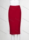 Wholesale Women's Business Plain High Waist Split Hem Pencil Skirt - Liuhuamall