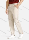 Wholesale Men's Casual Multiple Pockets Zipper Fly Plain Straight Leg Chino Pants - Liuhuamall