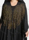 Wholesale Women's Muslim Islamic Rhinestone Beaded Triangular Hem Kaftan With Hijab WQ82# - Liuhuamall