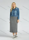 Wholesale Women's Collared Long Sleeve Washed Ripped Crop Denim Jacket - Liuhuamall