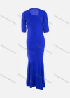 Wholesale Women's African Elegant Plus Size Half Sleeve Round Neck Rhinestone Pearl Decor Maxi Dress - Liuhuamall