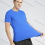 Wholesale Men's Sporty Crew Neck Short Sleeve Plain Quick-dry Breathable Athletic T-shirt preview