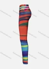 Wholesale Women's Sporty Irregular Water-colour Striped High Waist Yoga Elasticity Leggings - Liuhuamall