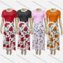 Wholesale Girls Casual Round Neck Short Sleeve Plain Top & Floral Print Skirt Sets preview