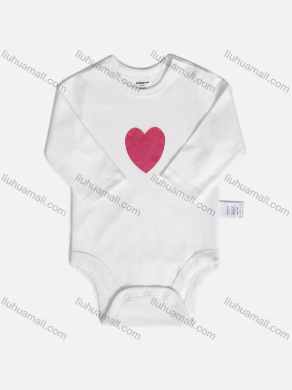 Wholesale Baby's 5-pack Cute Unisex Long Sleeve Front Bottom Snap Onesies Bodysuits