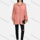 Wholesale Women's Collar Drop Shoulder Button Down Patch Pockets Sequin Decor Buckle Strap Cuff Distressed Tunic 1# Clothing Wholesale Market Liuhua