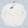 Wholesale Men's Casual Stand Collar Long Sleeve Plain Button Down Shirt preview