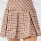 Wholesale Women's Plaid Print High Waisted Athletic Golf Tennis Skort With Pockets Pink Clothing Wholesale Market Liuhua