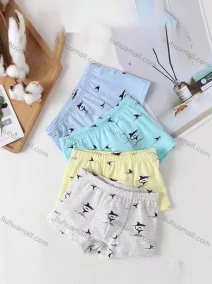 Wholesale Boy's Allover Print Breathable HIgh Waist Boxer Brief (Pack of 2), LIUHUA CLOTHING WHOLESALE