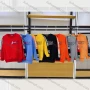 Wholesale Boys Round Double-Color Stripes Sleeves Print Sweatshirt preview