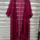 Wholesale Women's Casual Long Sleeve Plain Loose Fit Cardigan Red Clothing Wholesale Market Liuhua