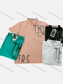 Wholesale Men's Short Sleeve Letter Print Polo Shirt, LIUHUA CLOTHING WHOLESALE