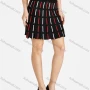 Wholesale Women's Sexy Elastic High Waist Striped Slim Fit Short Skirt 2404# preview