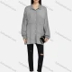 Wholesale Women's Collar Drop Shoulder Button Down Patch Pockets Sequin Decor Buckle Strap Cuff Distressed Tunic 2# Clothing Wholesale Market Liuhua