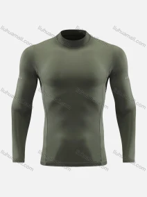 Wholesale Boy's Athletic Workout Round Neck Long Sleeve Compression Shirts 850#, LIUHUA CLOTHING WHOLESALE