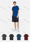 Wholesale Men's Sporty Round Neck Short Sleeve Breathable Quick Dry Plain T-Shirt - Liuhuamall