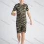 Wholesale Men's Allover Camo Print Short Sleeve T Shirt & Shorts 2 Piece Set preview