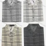 Wholesale Men's Casual Striped Print Button Down Patch Pocket Short Sleeve Shirt preview
