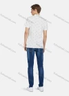 Wholesale Men's Short Sleeve Buttons Allover Print Polo Shirt - Liuhuamall