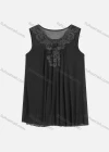 Wholesale Women's Casual Rhinestone Decor Embroidery Appliques Tank Top - Liuhuamall