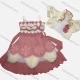 Wholesale Girls Lovely 3D Floral Rhinestone Appliques Ruched Tiered Ruffle Trim Cami Dress With Short Sleeve Crop Cardigan 16# Clothing Wholesale Market Liuhua