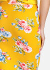Wholesale Women's Summer Casual Floral Knee Length High Waist Pencil Skirt - Liuhuamall