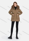 Wholesale Women's Casual Fuzzy Hood Pockets Removable Thermal Lined Parka Coat 2206# - Liuhuamall