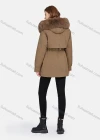 Wholesale Women's Casual Fuzzy Hood Pockets Removable Thermal Lined Parka Coat 2206# - Liuhuamall